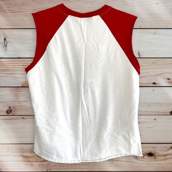 JEM SPORTSWEAR Vintage Moto X Motorcycle Flames Tank Top - Picture 2 of 5